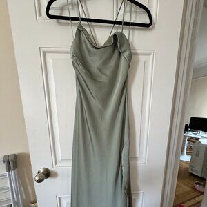 ASTR the Label Cowl Slip Midi Dress - Sage